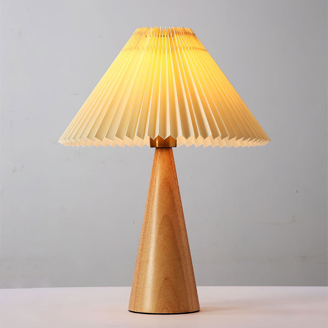 AntiqueRadiance – Elegant Wood and Metal Table Lamp | Noxord