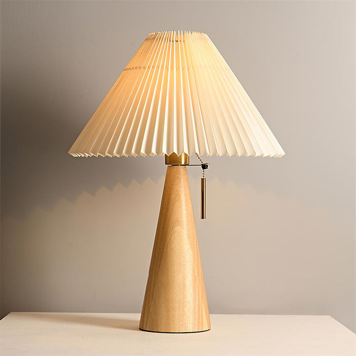 AntiqueRadiance – Elegant Wood and Metal Table Lamp | Noxord