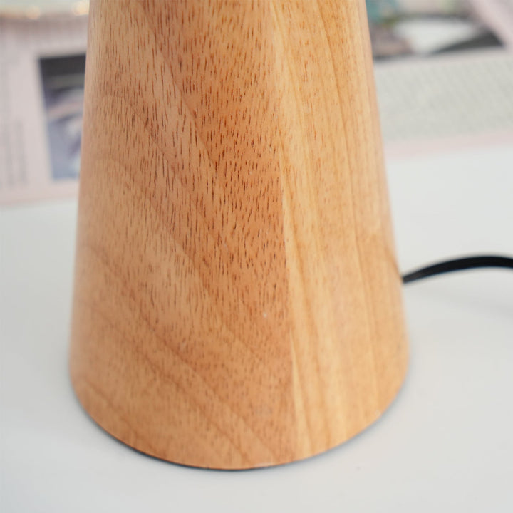 AntiqueRadiance – Elegant Wood and Metal Table Lamp | Noxord