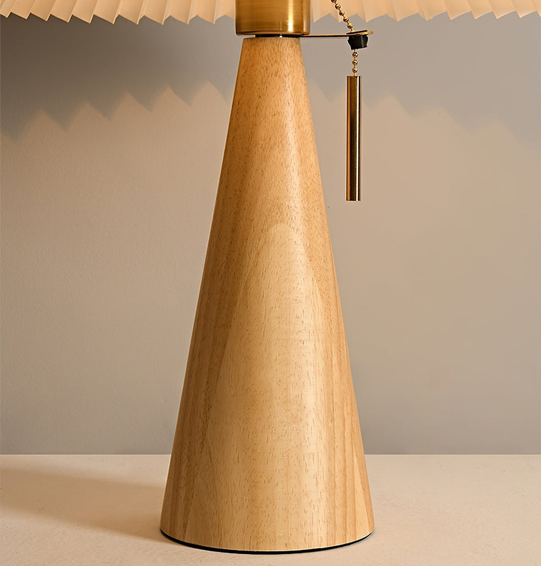 AntiqueRadiance – Elegant Wood and Metal Table Lamp | Noxord