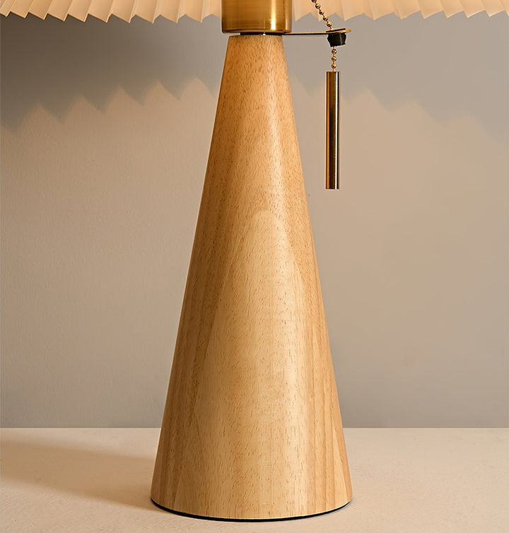 AntiqueRadiance – Elegant Wood and Metal Table Lamp | Noxord