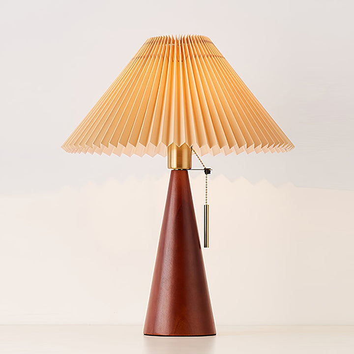 AntiqueRadiance – Elegant Wood and Metal Table Lamp | Noxord