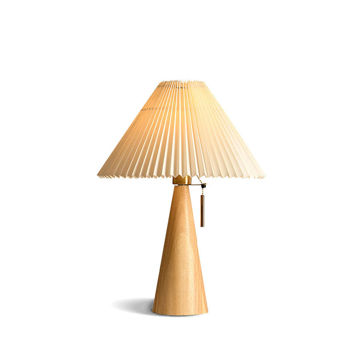 AntiqueRadiance – Elegant Wood and Metal Table Lamp | Noxord