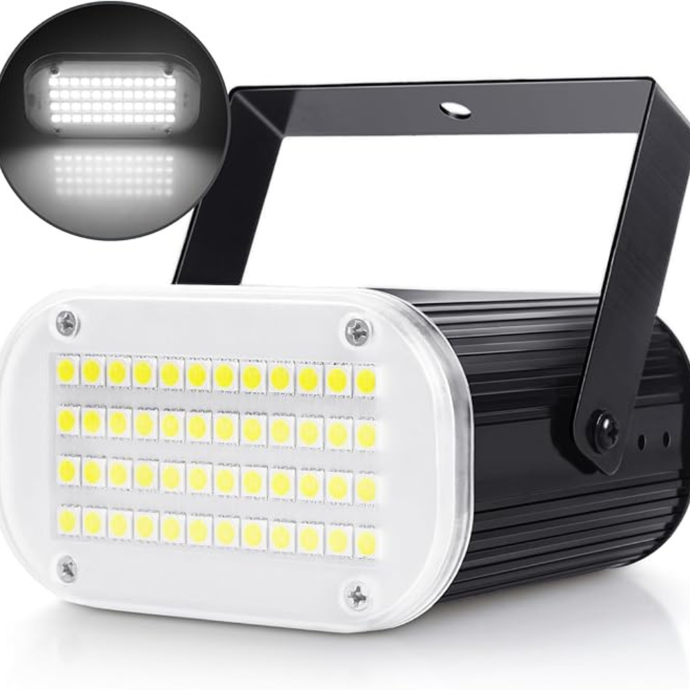 Kalsten | Strobe Light Halloween White LED Sound Activated Party 48 LED Adjustable