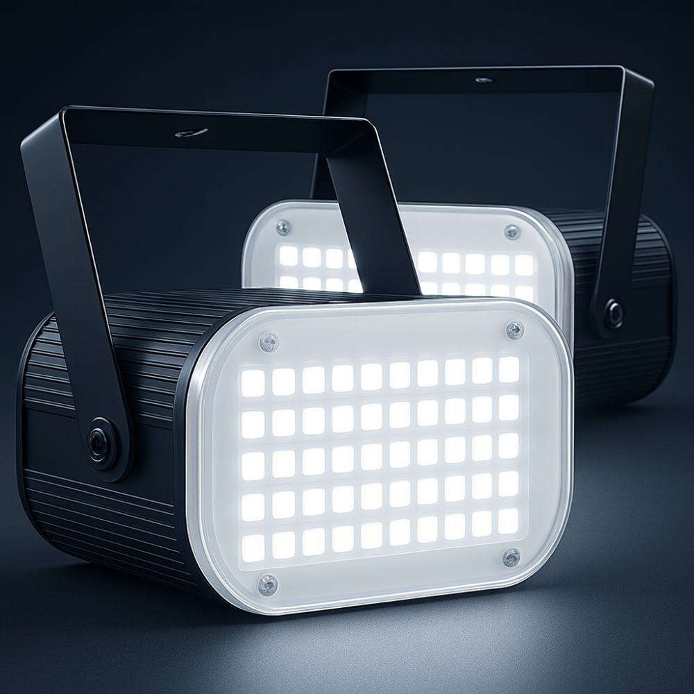 Kalsten | Strobe Light Halloween White LED Sound Activated Party 48 LED Adjustable