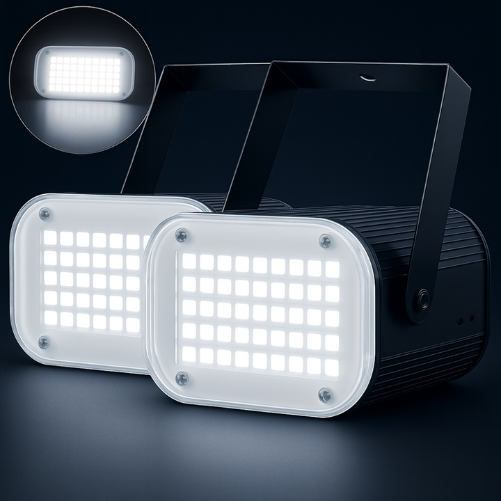 Kalsten | Strobe Light Halloween White LED Sound Activated Party 48 LED Adjustable