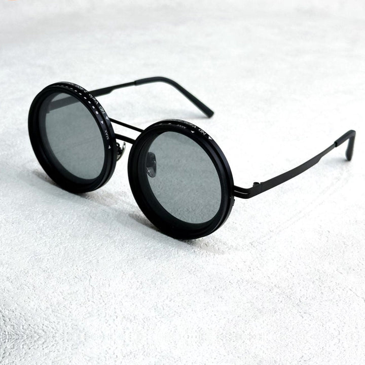 Kalsten | VisionRound Polarized Sunglasses – Unisex Retro Design with Adjustable Light Filter