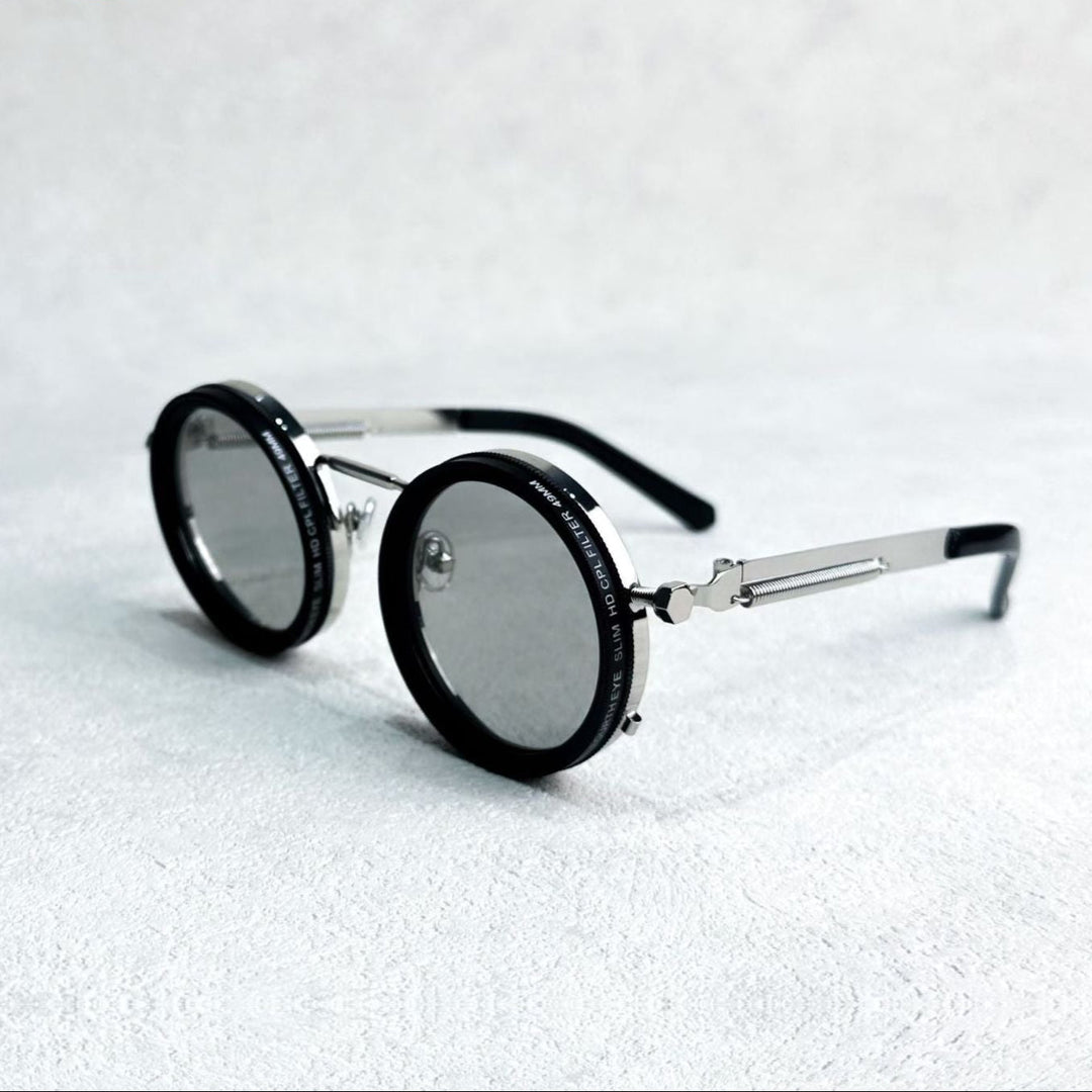 VisionRound Polarized Sunglasses – Unisex Retro Design with Adjustable Light Filter | Kalsten