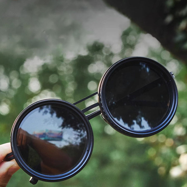 Kalsten | VisionRound Polarized Sunglasses – Unisex Retro Design with Adjustable Light Filter