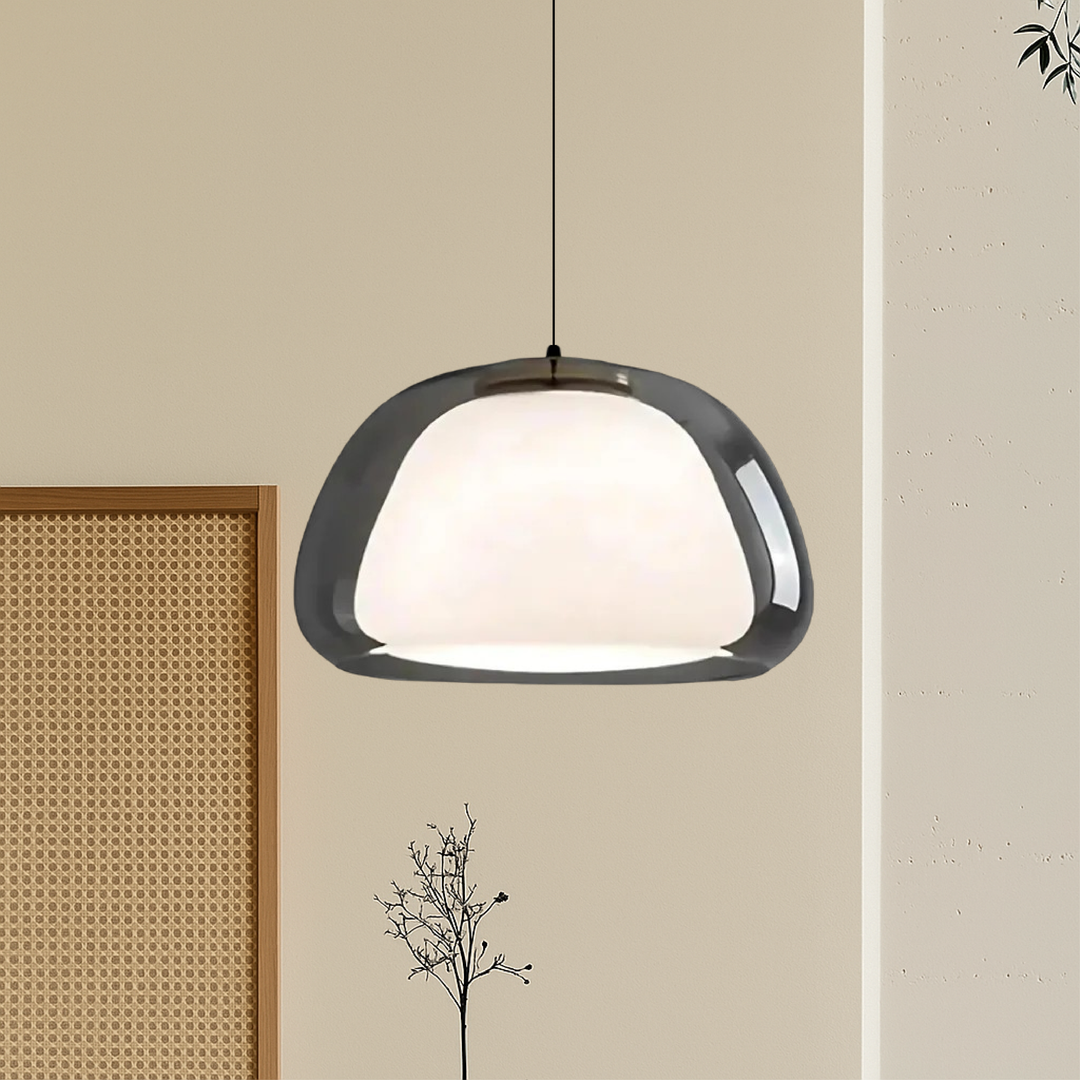Kalsten | Nombr Jelly Glass Pendant Lamp – Modern Lamp for Kitchen and Dining Table, Adjustable Height, Soft LED Light