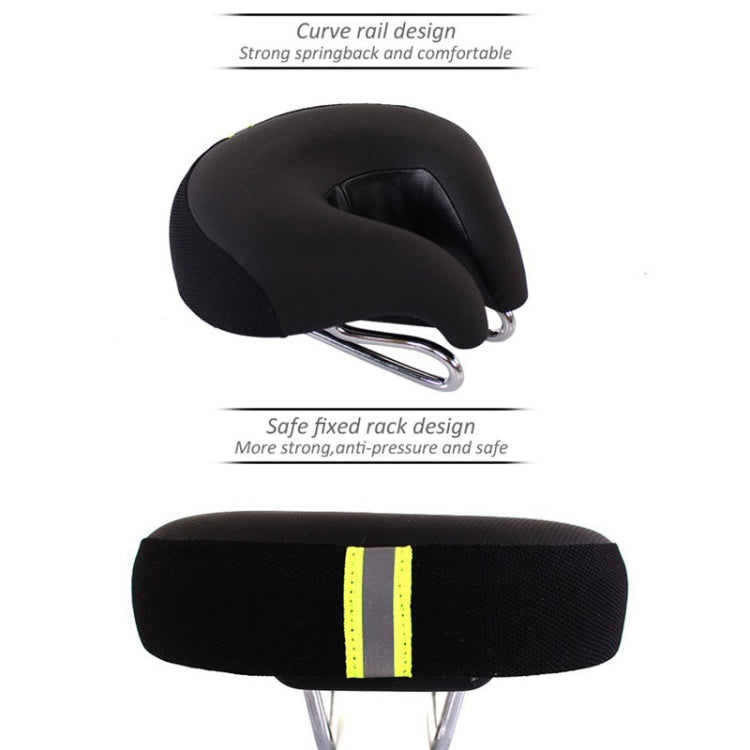 Kalsten | Noseless Bike Saddle Mountain Bike Thick Soft Padding (Blue)