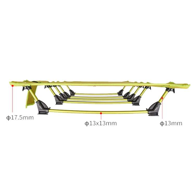 Kalsten | CLS Outdoor Lightweight Folding Bed Camping Simple Leisure Bed (Black)