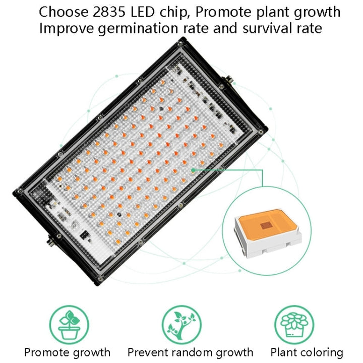 Kalsten | LED Plant Light Full Spectrum Waterproof Grow Light EU Plug 144 Beads 200W