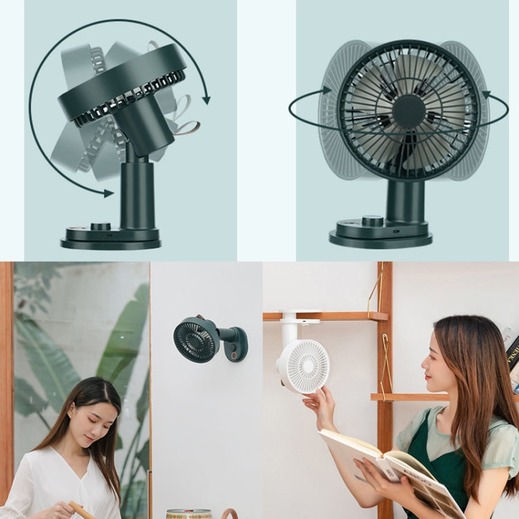 Smart Remote Control Usb Charging Shaking Head Desktop Fan Stroller Clip Fan(Black) | Kalsten