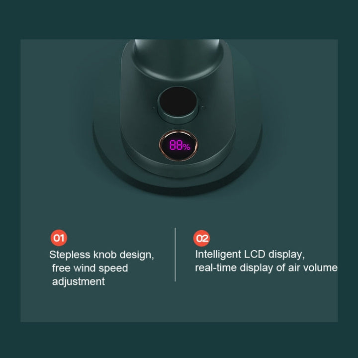 Smart Remote Control Usb Charging Shaking Head Desktop Fan Stroller Clip Fan(Green) | Kalsten