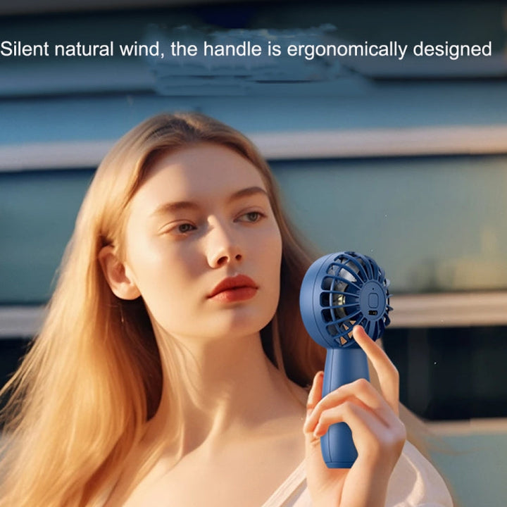 USB Outdoor Mini Handheld Brushless Motor Fan, Style: 1500mAh(Pink) | Kalsten