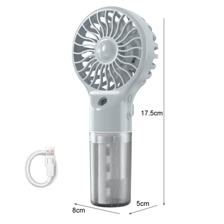 USB Rechargeable Handheld Misting Fan Portable Hydration Electrical Fan(Purple) | Kalsten