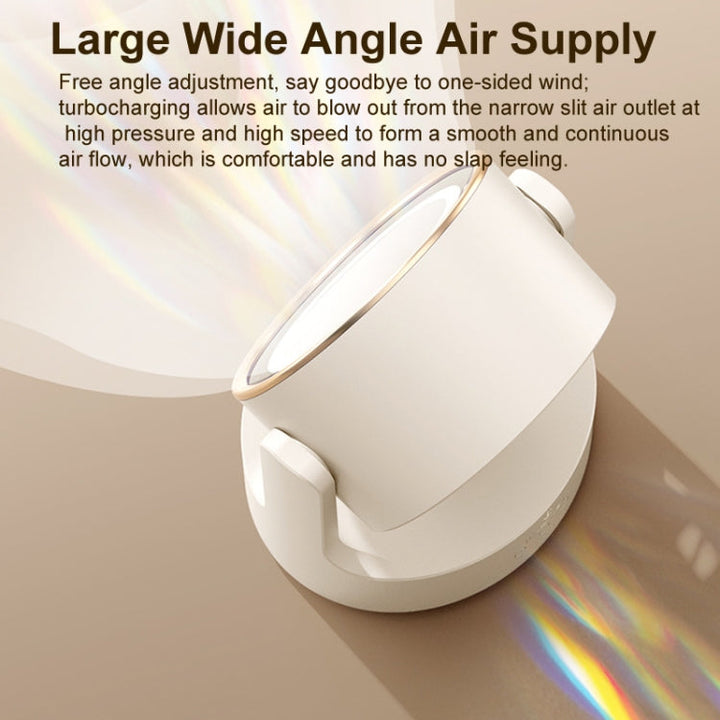3 In 1 Multifunctional Desktop Fan with LED Light Cosmetic Mirror Rechargeable Oscillating | Kalsten