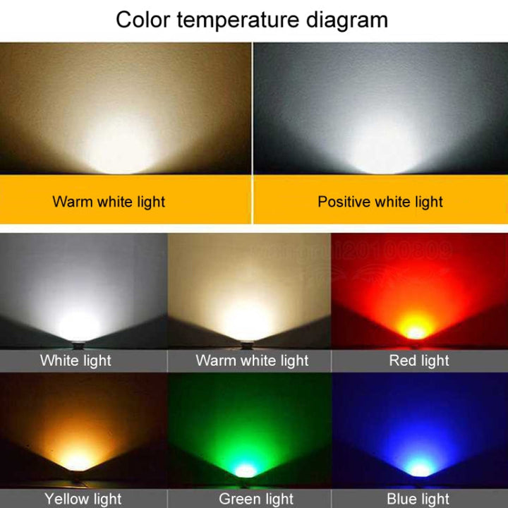 Kalsten | LED Floodlight COB Outdoor Waterproof Spotlight Billboard Lights Garden Lamp, Color: 30W 4 Colors Selection 1