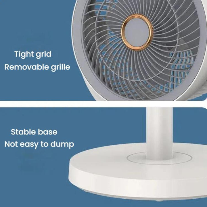 Air Circulation Fan Turbo Light Convection Standing Fan Remote Control Timer Floor Fan, Style: Rechargeable | Kalsten