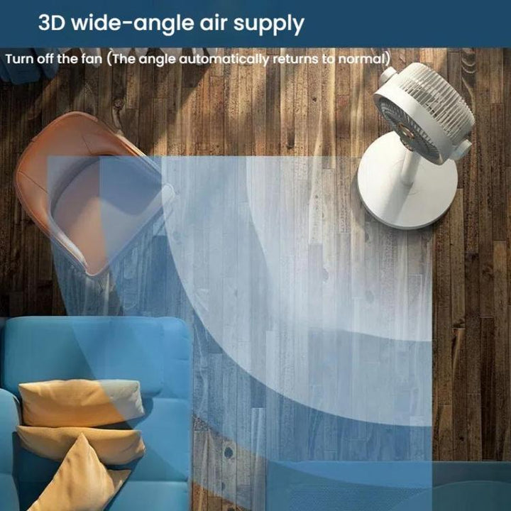Air Circulation Fan Turbo Light Convection Standing Fan Remote Control Timer Floor Fan, Style: USB Plug | Kalsten