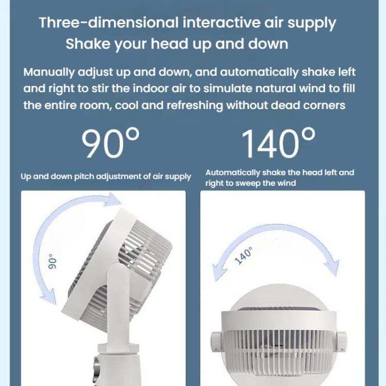 Air Circulation Fan Turbo Light Convection Standing Fan Remote Control Timer Floor Fan, Style: USB Plug | Kalsten