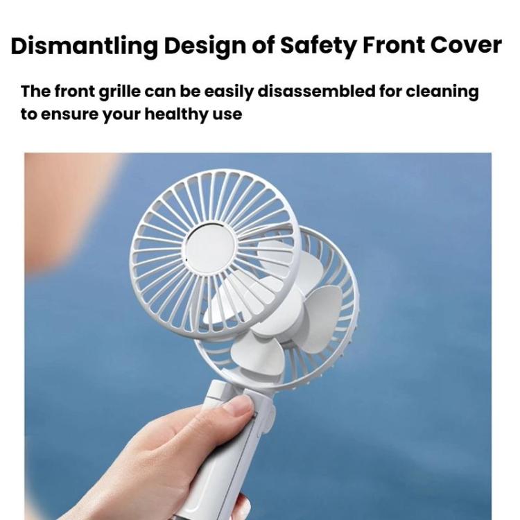 Folding Hanging Umbrella Fan USB Handheld Portable Umbrella Clip Fan Compact Desktop Fan(Black) | Kalsten