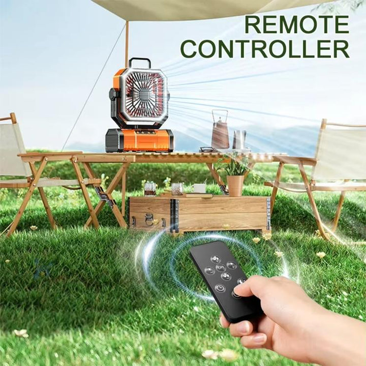 Remote Control USB Oscillating Fan Portable Light For Camping(Green) | Kalsten