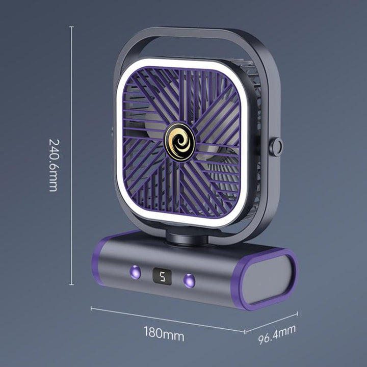Desktop Mini Office Silent USB Wall-Mounted Fan, Color: Gray Plug-in | Kalsten