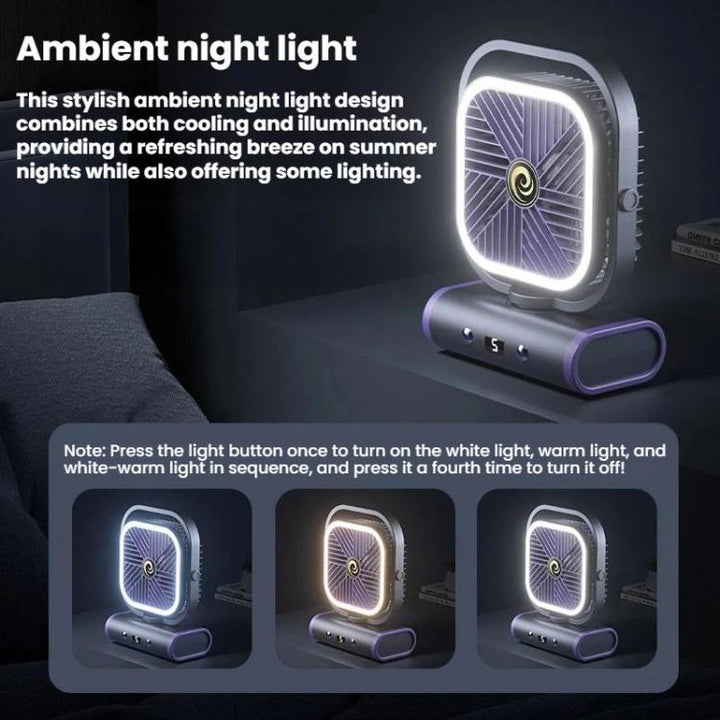 Desktop Mini Office Silent USB Wall-Mounted Fan, Color: Gray Plug-in | Kalsten