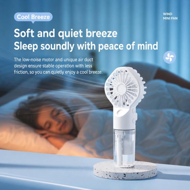 Handheld Misting Fan Portable Water Spray Fan Type-C Rechargeable Mini Personal Face Mister Fan(F3 Pink) | Kalsten