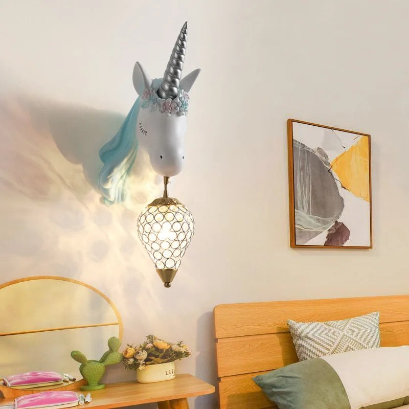 Kalsten | Magical Unicorn Wall Lamp for Children – Playful & Warm Light