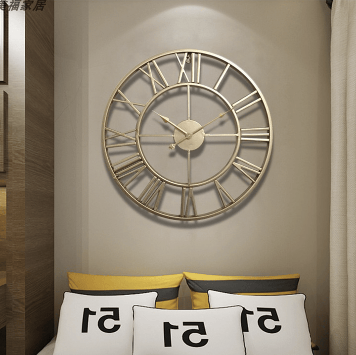 Kalsten | Skeleton Wall Clock Made of Wrought Iron with Silent Movement