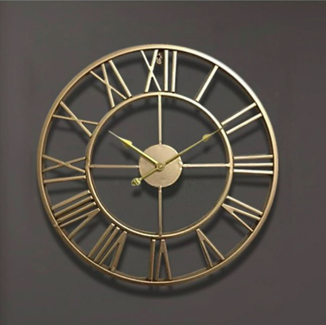 Kalsten | Skeleton Wall Clock Made of Wrought Iron with Silent Movement
