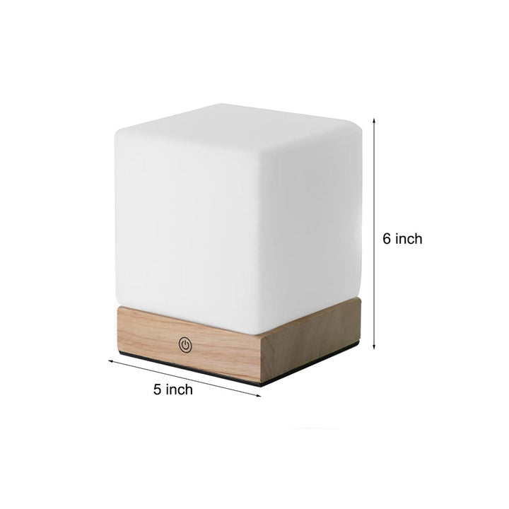 GlowCube Wireless LED Table Lamp – Modern and Energy Efficient Noxord
