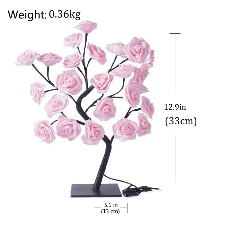 Romantic Rose Table Lamp - Warm Light & Elegance Noxord