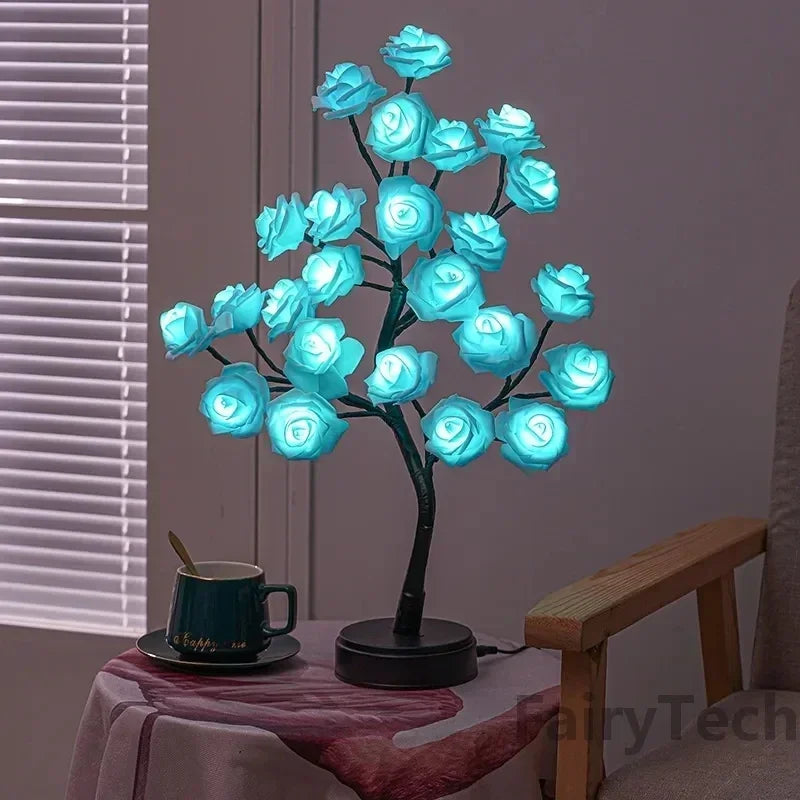 Romantic Rose Table Lamp - Warm Light & Elegance Noxord