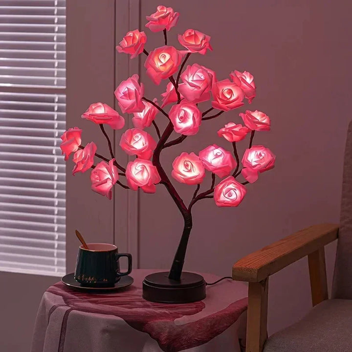 Romantic Rose Table Lamp - Warm Light & Elegance Noxord