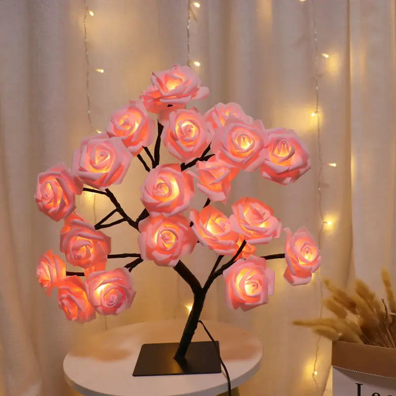 Romantic Rose Table Lamp - Warm Light & Elegance Noxord