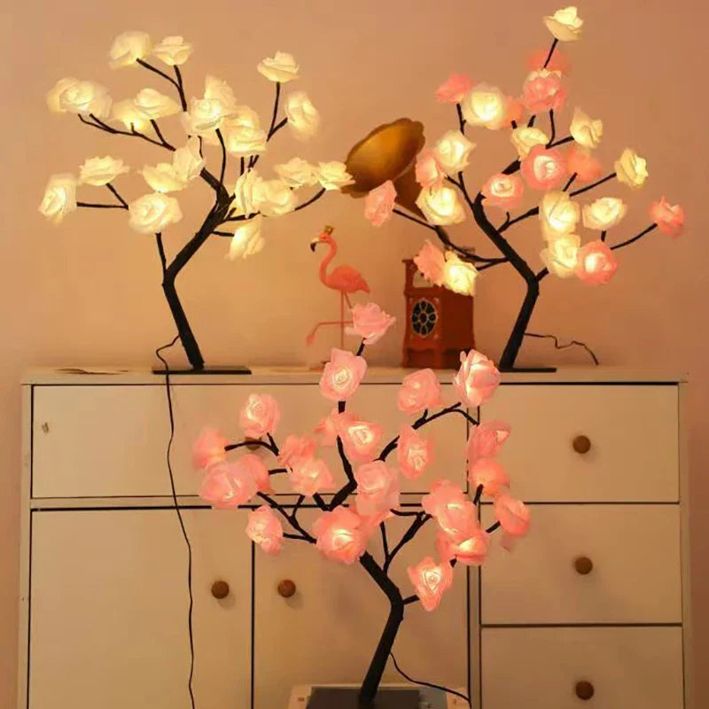 Romantic Rose Table Lamp - Warm Light & Elegance Noxord