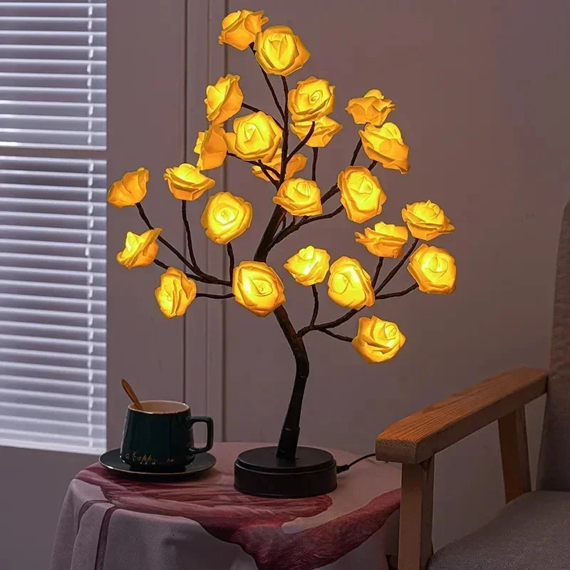 Romantic Rose Table Lamp - Warm Light & Elegance Noxord