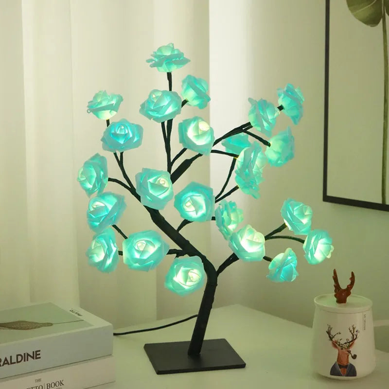 Romantic Rose Table Lamp - Warm Light & Elegance Noxord