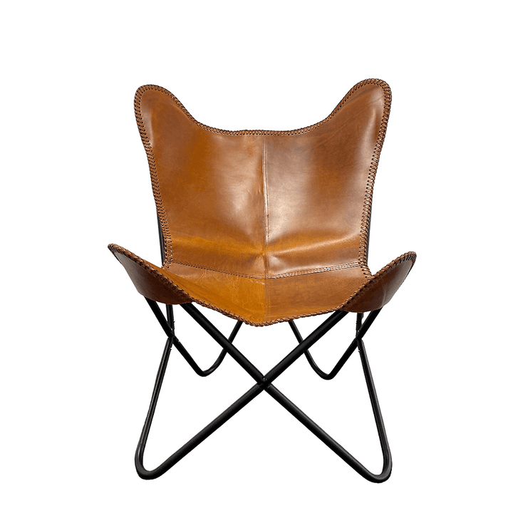Bat chair made of real leather (available in different colors) | Kalsten