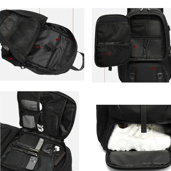 Tech Trek Pro 50-80L The Ultimate Backpack With USB Connection | Kalsten