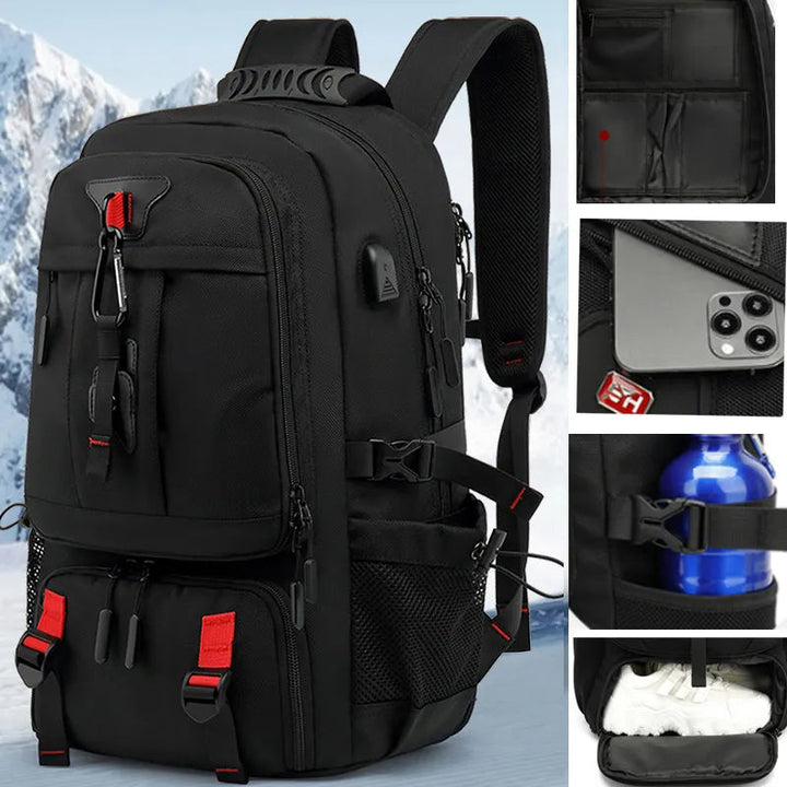 Tech Trek Pro 50-80L The Ultimate Backpack With USB Connection | Kalsten