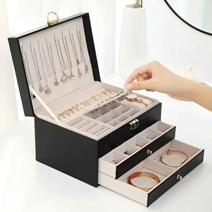 EleganceBox Luxury Multi-Layer Jewellery Box