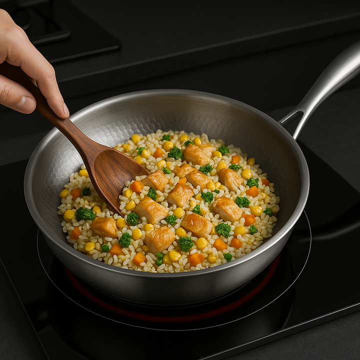 Titanpan – Forged Titanium Frying Pan Without Coating, Scratch Resistant and Heat Resistant | Kalsten