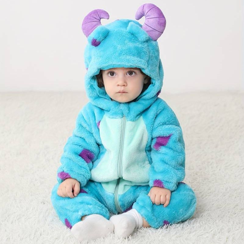 Kalsten | Toddler Animal Jumpsuit | Soft Cotton & Hypoallergenic Fleece Baby Onesie