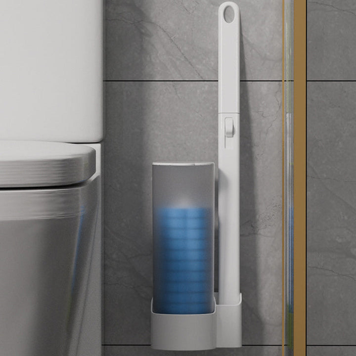 Kalsten | Antibacterial Disposable Toilet Brush with Hygienic Sponge Head and Holder