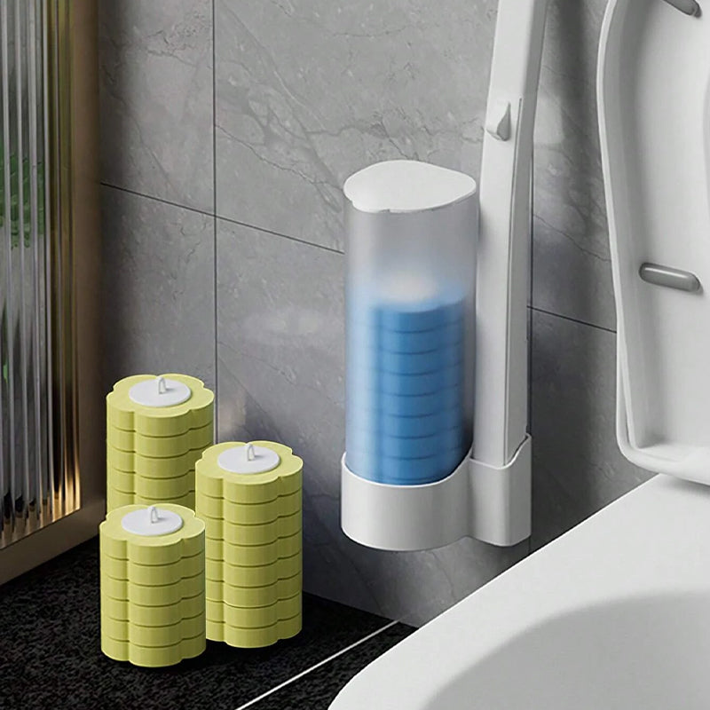 Kalsten | Antibacterial Disposable Toilet Brush with Hygienic Sponge Head and Holder
